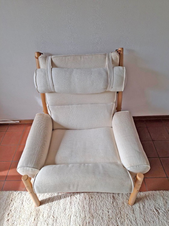 Image 1 of Set van 2 vintage Inca Safari lounge stoelen – Arne Norell