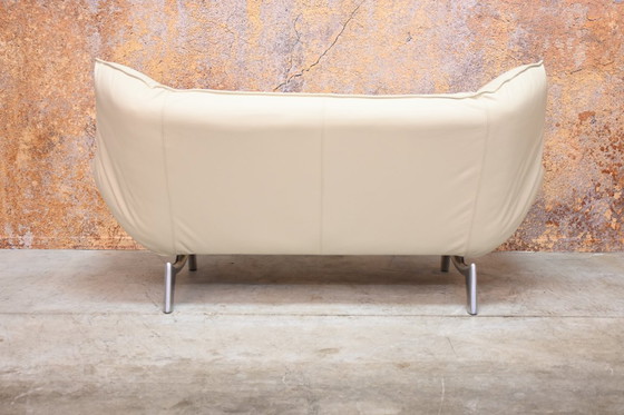 Image 1 of Nouveau canapé Leolux Tango en cuir beige capitonné