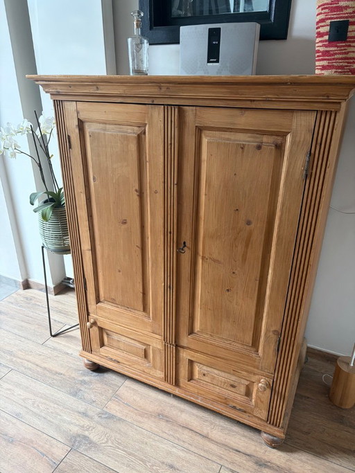 Armario de época Gründerzeit de pino macizo. – ladekasten, Wood