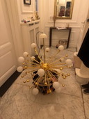 Eklektische maximalistische Sputnik-Kugellampe