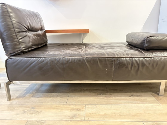 Rolf Benz Modulair Leren Bankstel Met Houten Plateaus En Tafels Aan – Modulare Sofas, Calfskin, Leather (photo 5 of 5)