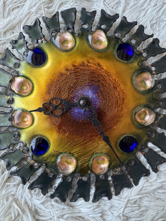 Image 1 of Brutalist style clock from the Cellini studio, 1960s