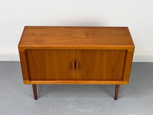 Danish Teak Sideboard with Tambour Doors from CFC Silkeborg, 1970s – dressoirs, Wood (photo 2 of 17)