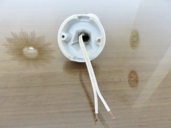 Image 1 of Minimalistische wandlamp van porselein, art deco, Frankrijk, jaren 30-40