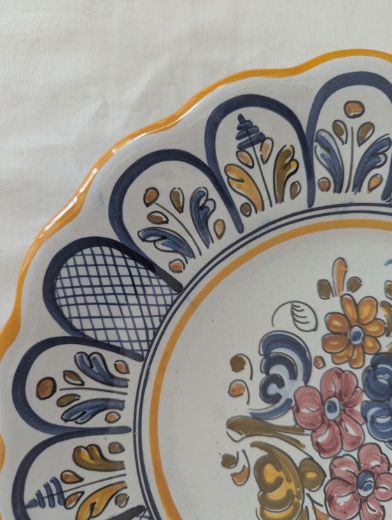 Vintage Spaanse Talavera Majolica keramische wandborden - Gesigneerd El Carmen & Carpicena - Set van 2 (photo 7 of 15)