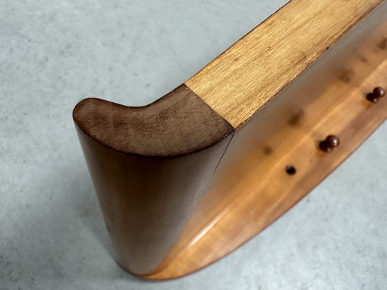 Image 1 of Vintage wall shelf with coat rack