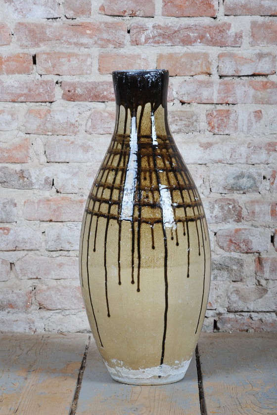 Original Mid-Century Vase, Ceramic, Well-Preserved Condition, Czech, 1950s (photo 3 of 8)
