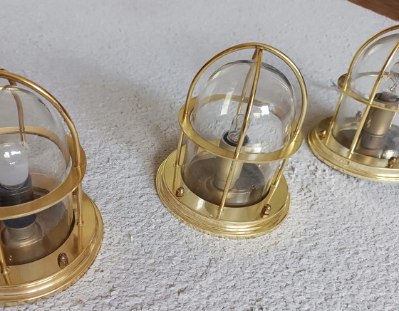 Image 1 of 3 x vintage plafondlampen in maritieme stijl