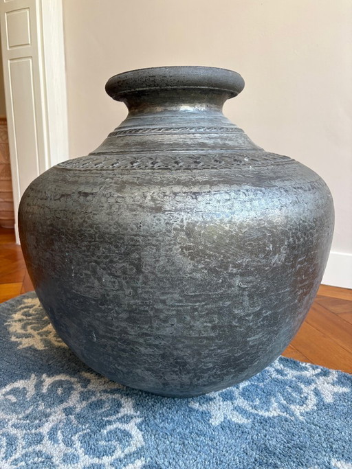 Indische vaas, metaal