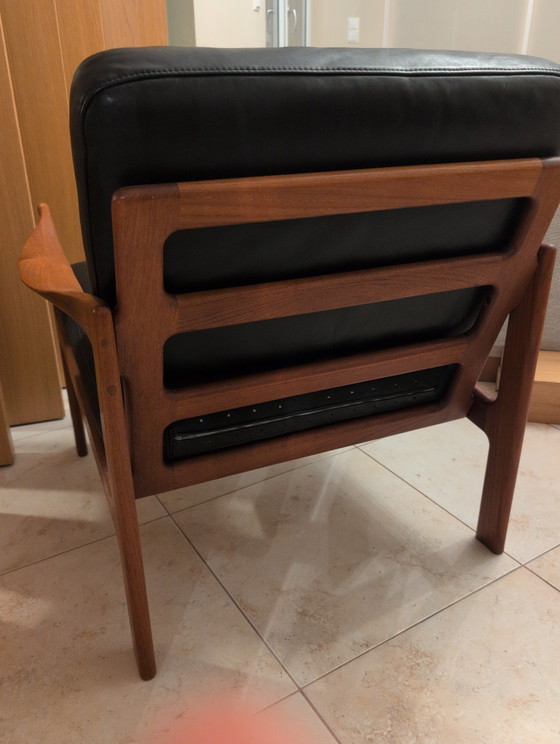 Image 1 of Pair of Danish teak armchairs by Illum Wikkelsø for Niels Eilersen – 1960s