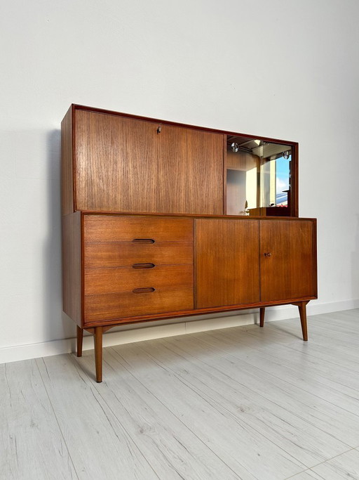 1960s Teak Sideboard / Highboard ‘Vario 150’ by Rex Raab for Wilhelm Renz – Mid-Century Cabinet