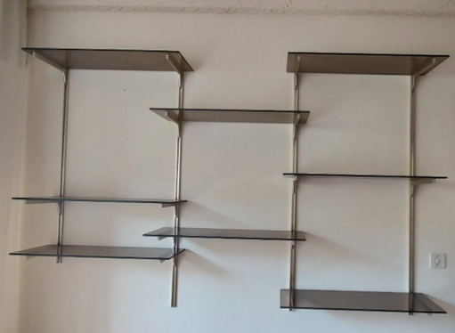 Ligne Roset Modular Wall Shelf. 1970. Space Age. – wandrek, Glass