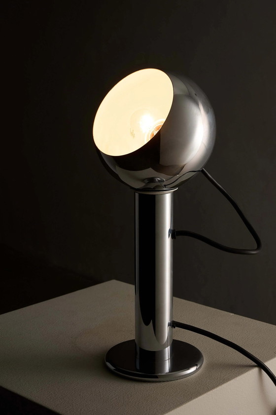 Chrome 'Eyeball' Table Lamp by Massive (photo 7 of 8)