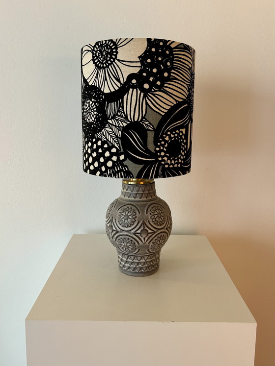 Image 1 of Upcycled table lamp on an MCM vase - wireless, suitable for balconies