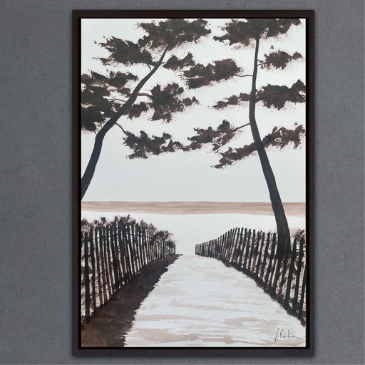 Ink on white paper, 30x21cm.