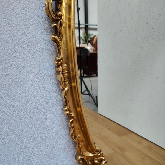 Image 1 of Grand miroir sur pied de style baroque et rococo, miroir de cheminée