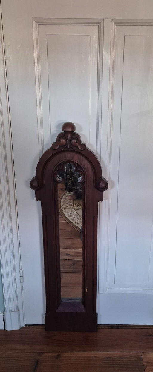 Narrow antique mirror