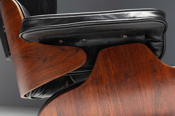 Image 1 of Sillón y otomana Eames de primera generación, de Charles y Ray Eames para Herman Miller, 1957