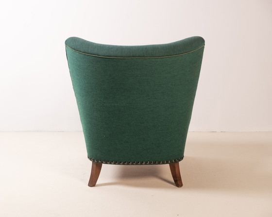 Image 1 of Dänischer Loungesessel im Stil von Fritz Hansen, 1930er Jahre Dänemark