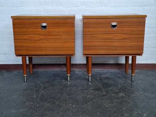 2 tables de chevet années 60/70