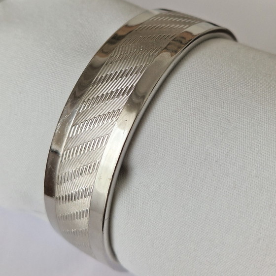Image 1 of Friedrich Speidel - Bracciale vintage largo in argento