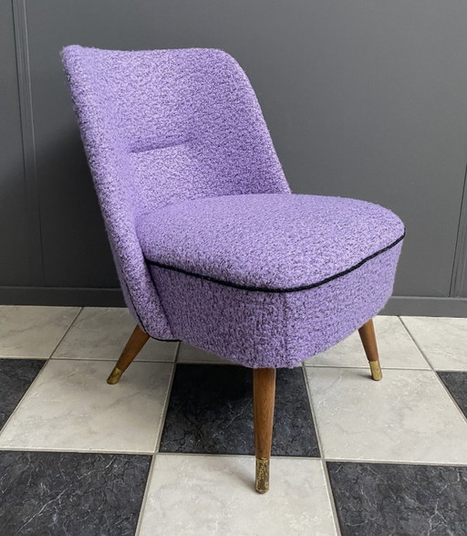 Purple wool chair 1960s