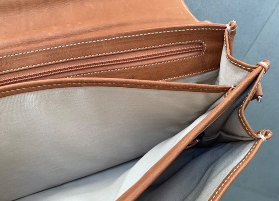 Image 1 of aktentas Dell'Ga Italia - zacht leer