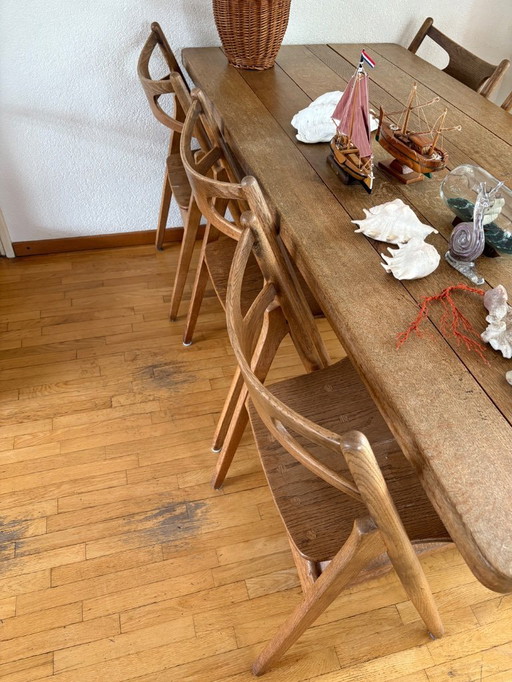 Six Vintage CH29 Sawbuck chairs by Hans J. Wegner