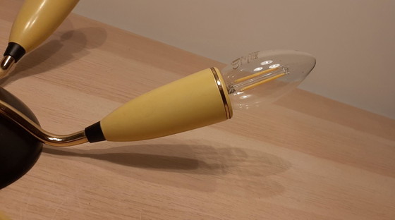 Image 1 of Lampe araignée Sputnik des années 1950. DL.