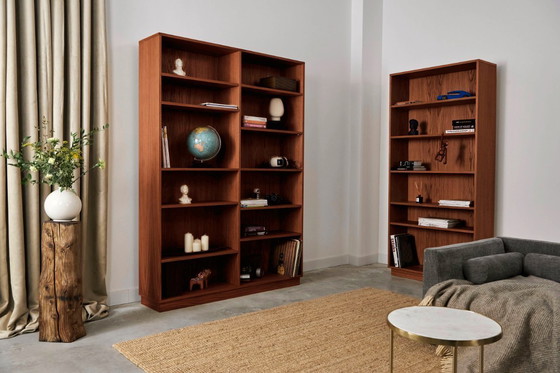 Image 1 of Bücherregal aus Teakholz gebeizter Eiche - R06