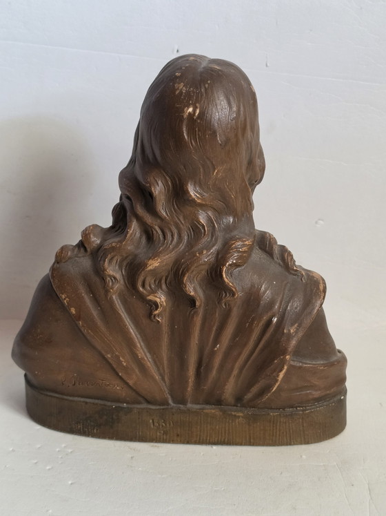 Image 1 of G. Parentani – Terrakotta-Büste des „Heiligen Herdes Jesu“