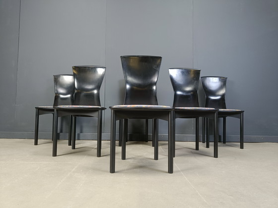 Image 1 of Vintage Pelope Dining Chairs by Francesco Binfarè for Cassina, 1990s