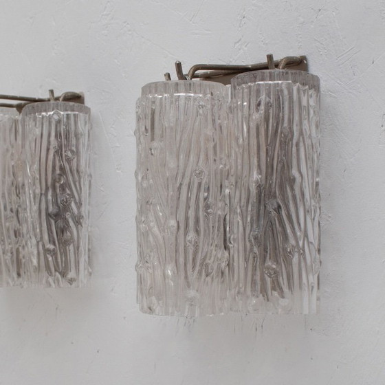 Image 1 of Lámparas de pared de cristal de Murano, Italia, década de 1970