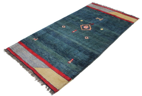 Image 1 of Original Perserteppich Gabbeh Ghashghai Orientteppich 203 cm x 110 cm Alt Natur