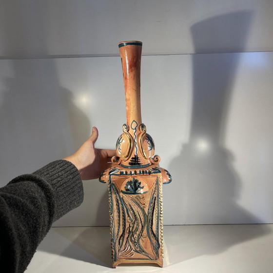 Vase vintage en céramique à quatre anses, 1945 – Ceramic (photo 3 of 11)