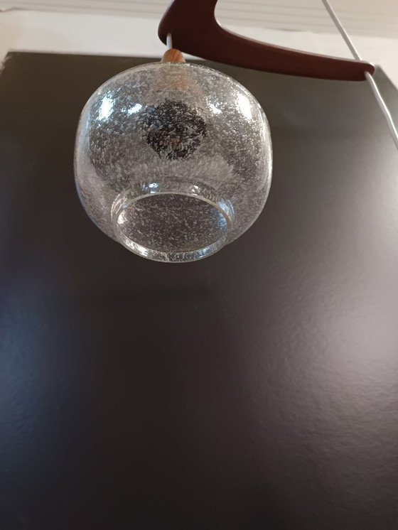 Image 1 of Scandinavische Vintage hanglamp Teakhout