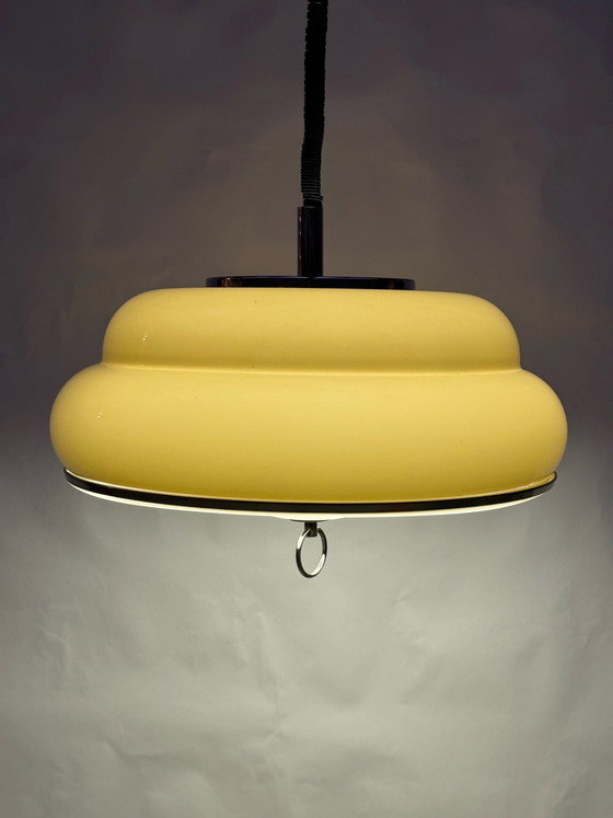 Image 1 of Unique Mid-Century / Space Age Belgian Pendant Lamp from 1978