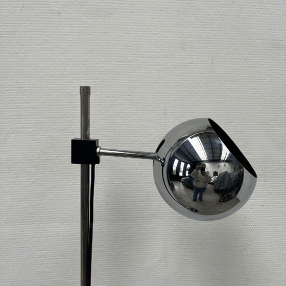 Image 1 of Lampadaire chromé avec sphère, style Space Age - Staff Leuchten