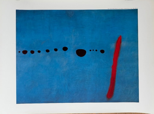Joan Miró (1893-1983), Blu II, 1961, Museo nazionale d'arte moderna, Centro Georges Pompidou, Parigi, copyright ADAGP....
