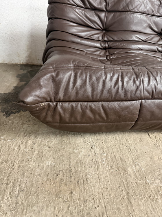 Image 1 of 100% authentic Ligne Roset Togo 3-seater in Chocolate leather