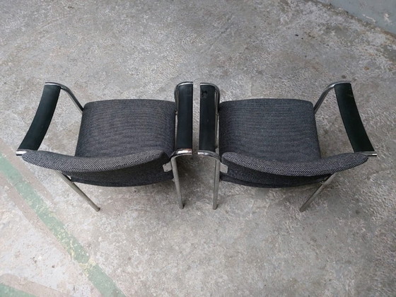 Image 1 of 2 x vintage gray armchairs