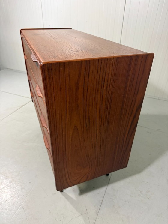 Image 1 of Henning Jørgensen teak chest of drawers Fredericia Denmark