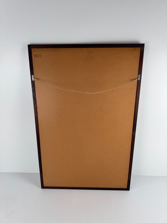 Image 1 of Miroir XXL en palissandre Kai Kristiansen pour Aksel Kjersgaard – Élégance moderne danoise