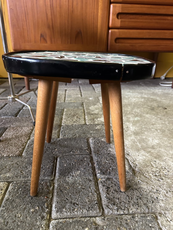 Image 1 of Vintage jaren 70 mozaïek planten tafeltje 