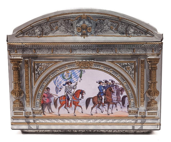 Image 1 of Tinplate biscuit tin by Otto Schmidt