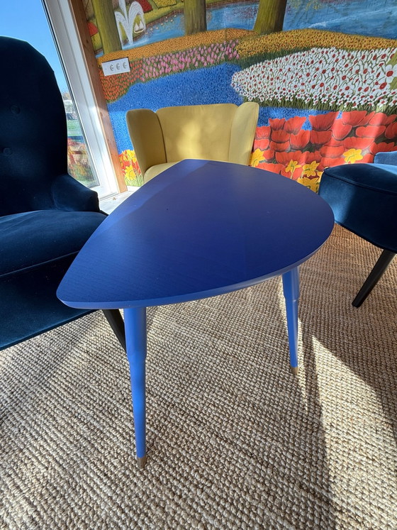 Complete cozy seating area, 4 armchairs, coffee table and rug, Other, Blue (photo 4 of 13)