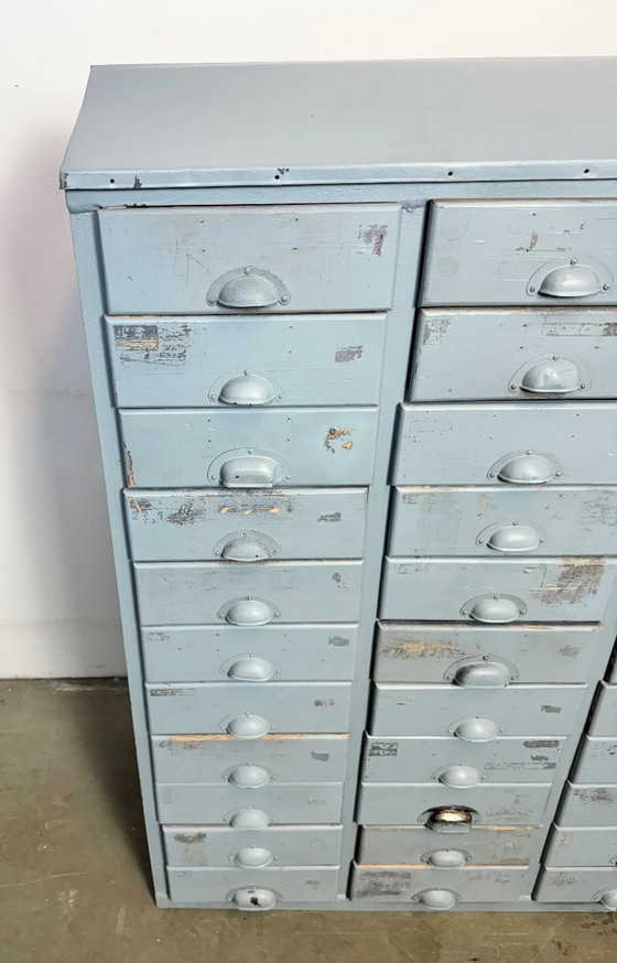 Image 1 of Cassettiera industriale grigia vintage, anni '60