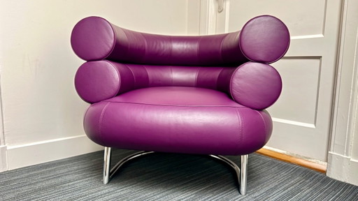 Originele ClassiCon Bibendum - Eileen Gray, Paars leer, Gecertificeerd P90159