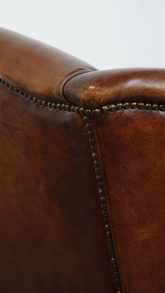 Image 1 of Grote Schapenleren Oorfauteuil