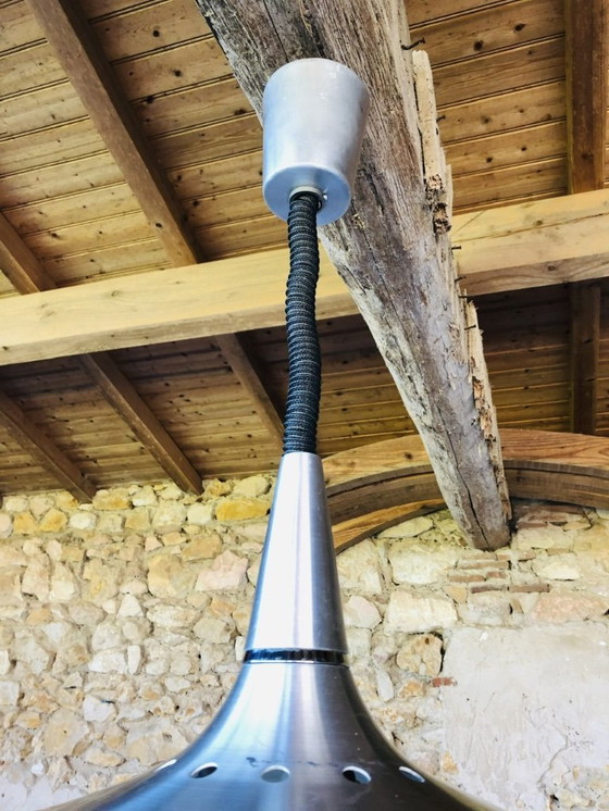 Image 1 of Vintage Space-Age Rise and Fall Pendant Lamp, 1970s